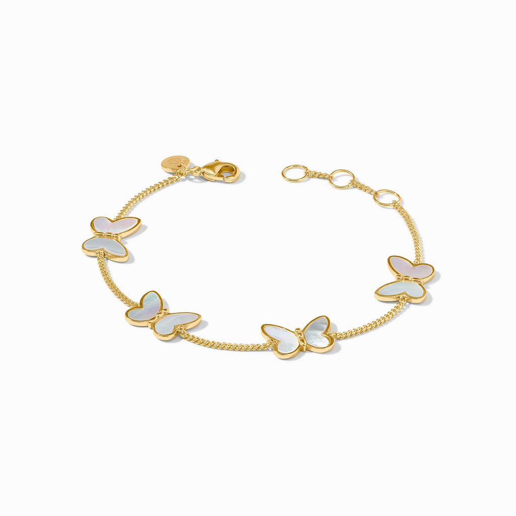 Papillon Delicate Bracelet in Mother of Pearl by Julie Vos