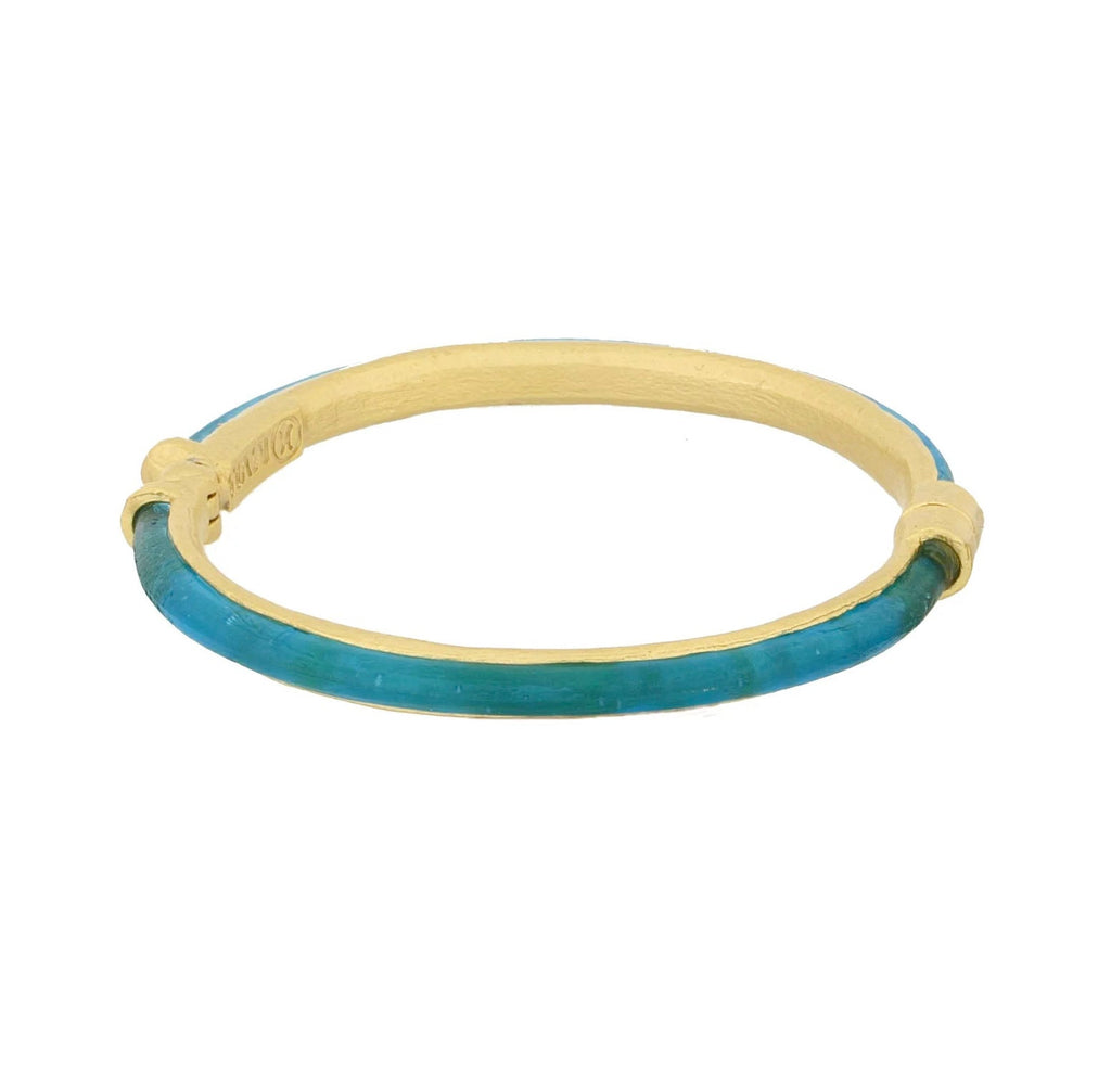 Turquoise Bubble Magnetic Bangle Bracelet by Michael Michaud
