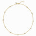 Jolie Delicate Station Necklace in Cubic Zirconia by Julie Vos