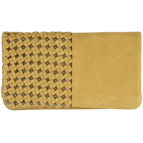 Whitney Leather Wallet in Lemon