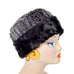 Rattle N Shake with Cuddly Black Luxury Faux Fur Cuffed Pillbox Hat Medium