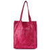 Margie Leather Tote and Shoulder Bag in Plum
