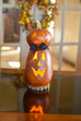 Gerald Pumpkin Face Small Tall Lit Gourd