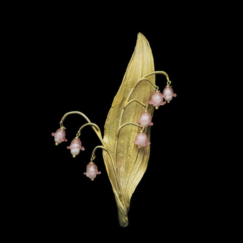 Lily of the Valley Pink Brooch by Michael Michaud