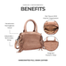 Grace Leather Crossbody in Aubergine