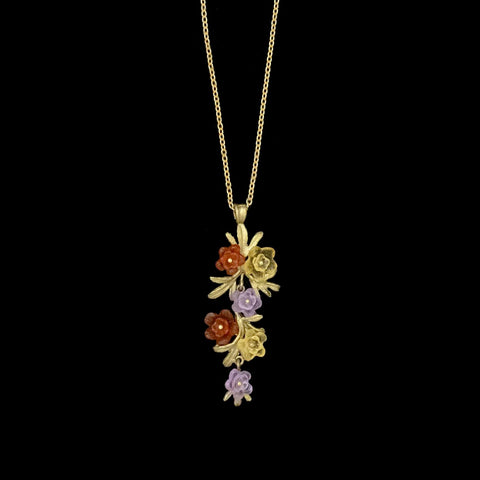 Mums 16 Inch Adjustable Long Pendant Necklace by Michael Michaud