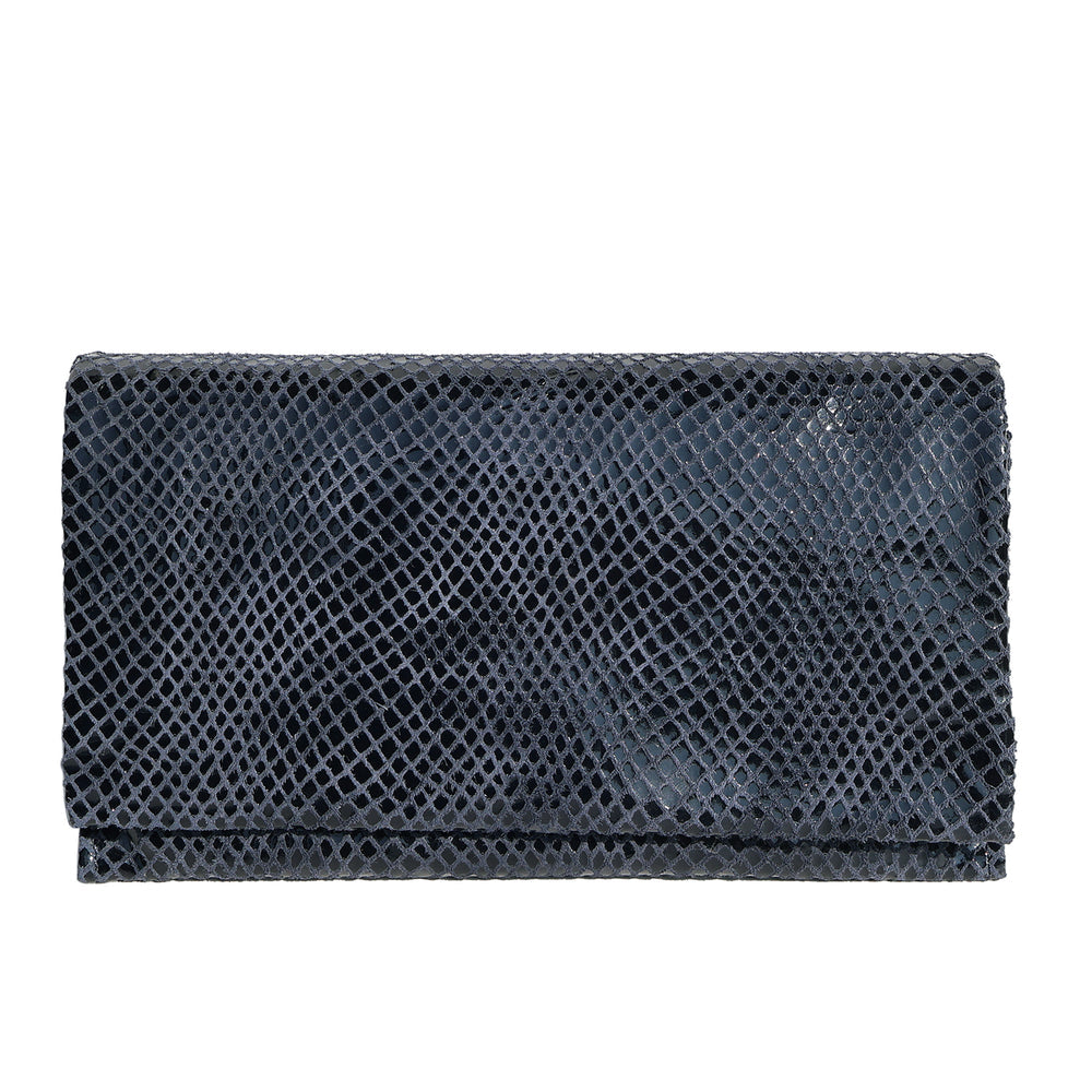 Gio Leather Wallet in Steal
