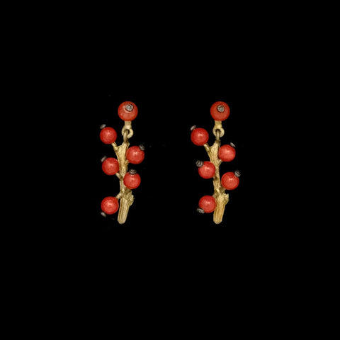 Winterberry Post Earrings by Michael Michaud