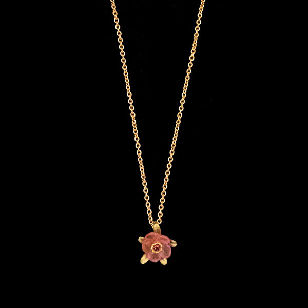 French Bouquet in Pink 16 inch Adjustable Pendant Necklace by Michael Michaud