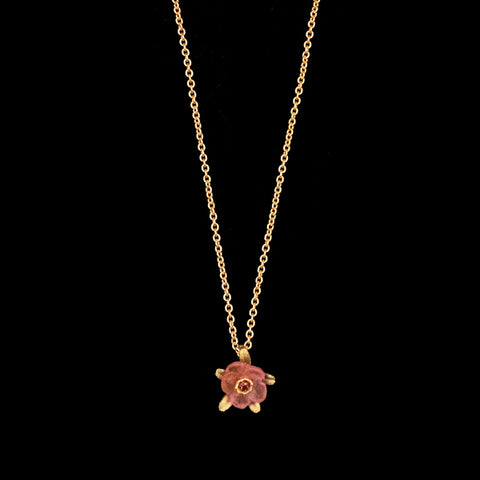 French Bouquet in Pink 16 inch Adjustable Pendant Necklace by Michael Michaud