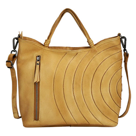 Joplin Leather Tote and Crossbody in Camel