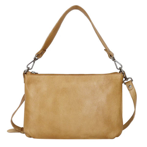 Stevie Leather Crossbody in Camel