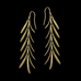 Rosemary Long Dangle Wire Earrings by Michael Michaud