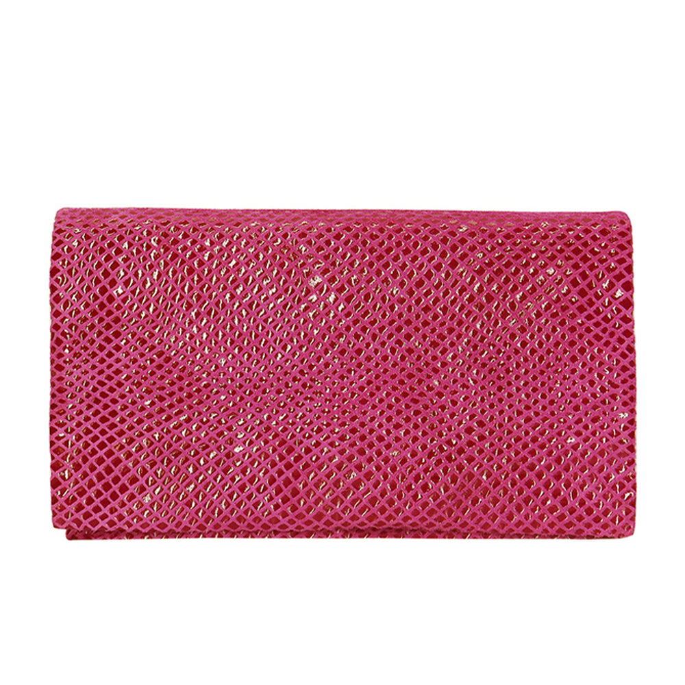 Gio Leather Wallet in Berry