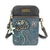 Jellyfish Dazzled Cellphone Crossbody in Navy