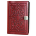 Large Leather Journal - Florentine in Red