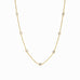 Jolie Delicate Station Necklace in Cubic Zirconia by Julie Vos
