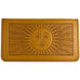 Leather Checkbook Cover - Sun in Marigold