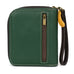 Monkey with Bananas Zip-Around Wallet in Dark Green by Chala