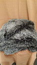 Silver Tip Fox in Black Luxury Faux Fur Throw