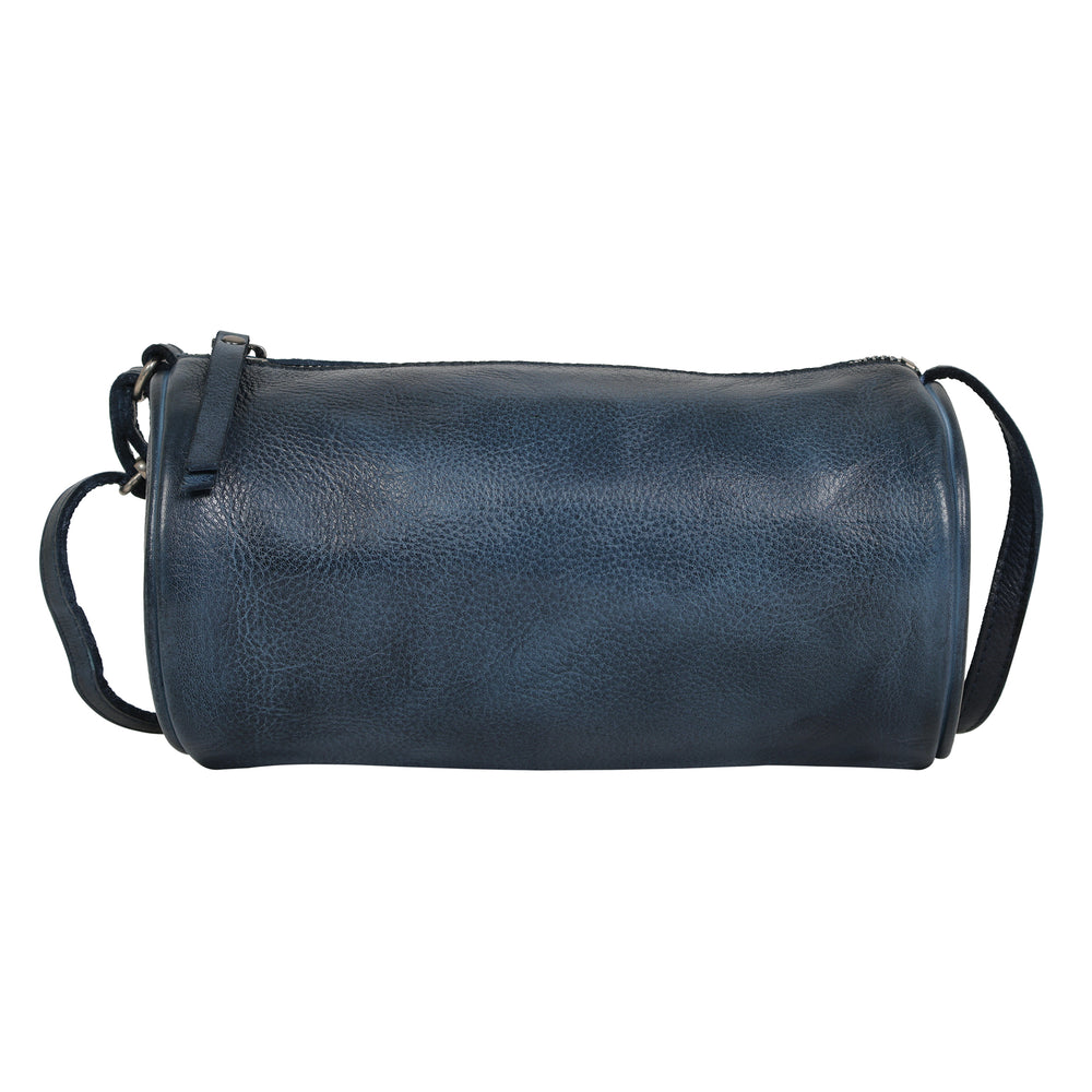 Twyla Leather Crossbody in Indigo
