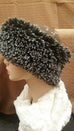 Silver Tipped Fox in Black Luxury Faux Fur Headband