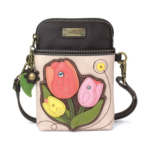 Tulip Cellphone Crossbody in Ivory