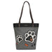 Paw Print Deluxe Everyday Tote in Gray by Chala