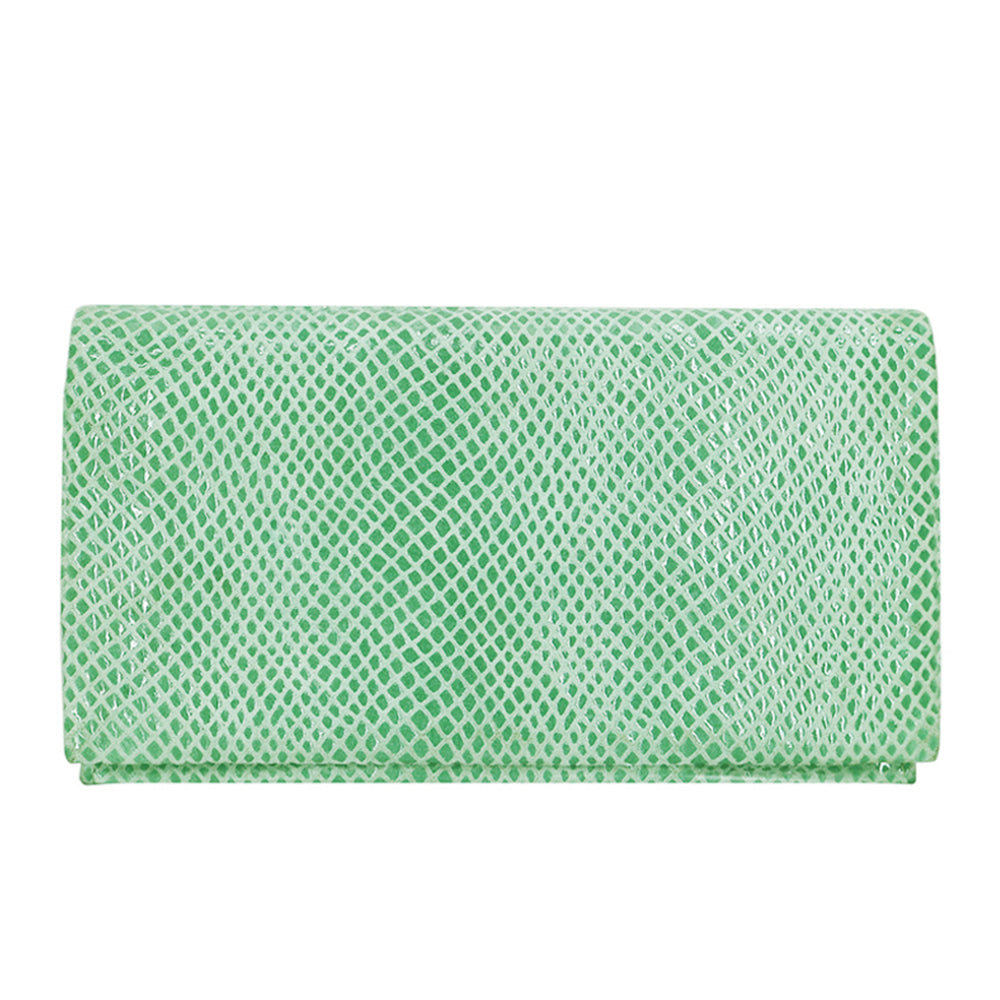 Gio Leather Wallet in Sea Glass