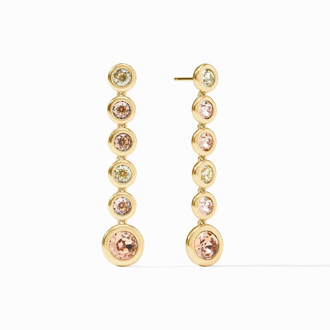 Rainbow Tier Earrings in Champagne Radiance by Julie Vos