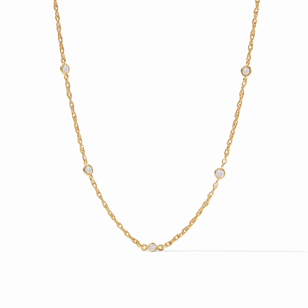 Celeste Delicate Station Cubic Zirconia Necklace by Julie Vos