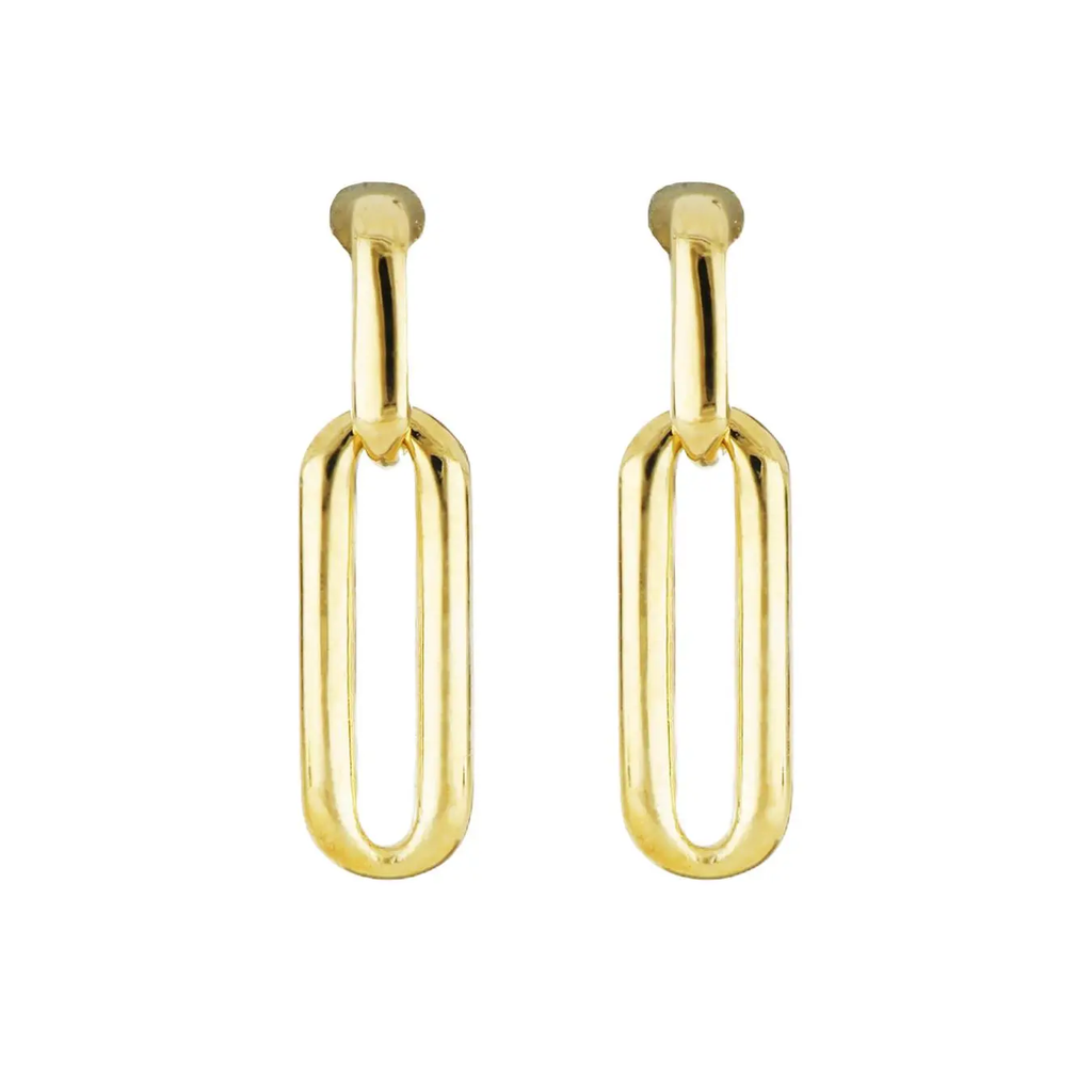 Diamante - Large Link Gold Earrings by John Medeiros
