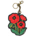 Red Poppy Coin Purse and Key Chain by Chala