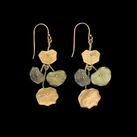 Nasturtium Wire Earrings by Michael Michaud