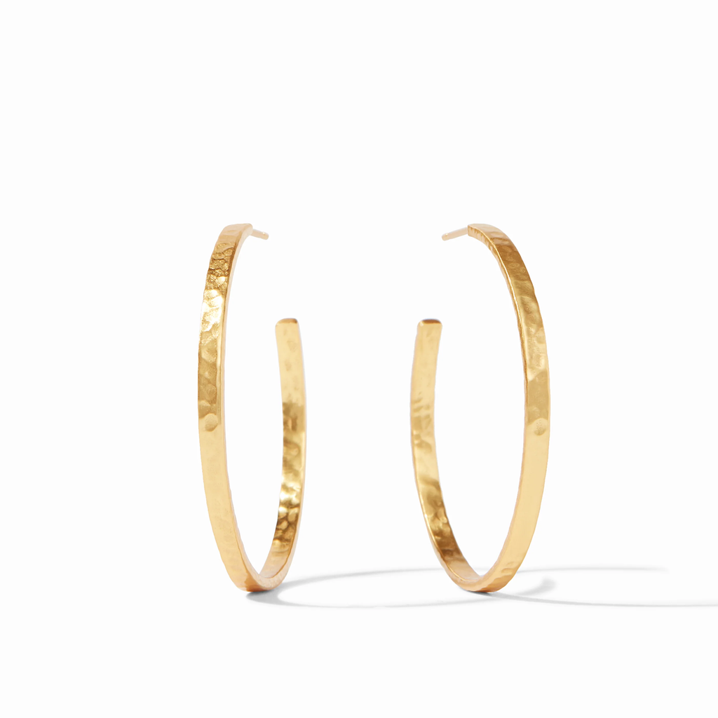 Crescent Gold Hoop Large Earrings by Julie Vos