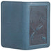 Leather Checkbook Cover - Dragonfly Pond in Sky Blue