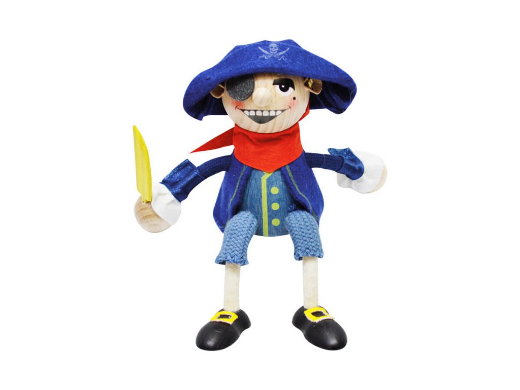 Pirate Funny Handcrafted Wooden Jumpie