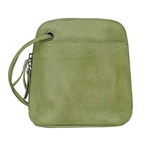 Lilly Leather Crossbody in Grass