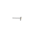 Sterling Silver Heart Stud Earrings with 18k Gold