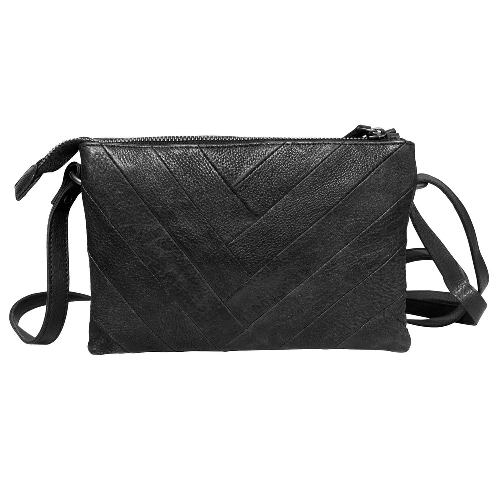 Sunny Leather Crossbody in Black
