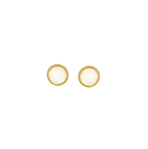 Bubble Post Earrings - Frosted Clear by Michael Michaud