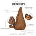 Hippie Leather Sling in Cognac