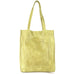 Margie Leather Tote and Shoulder Bag in Chartreuse