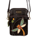 Dragonfly Cellphone Crossbody in Black by Chala