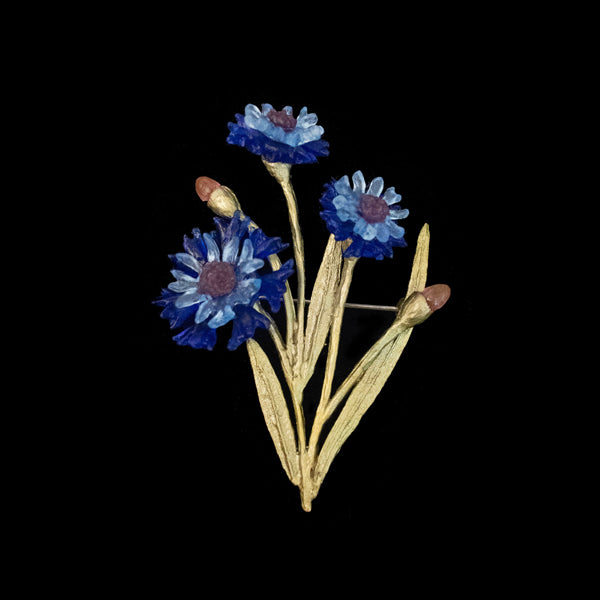 Cornflower Large Brooch by Michael Michaud
