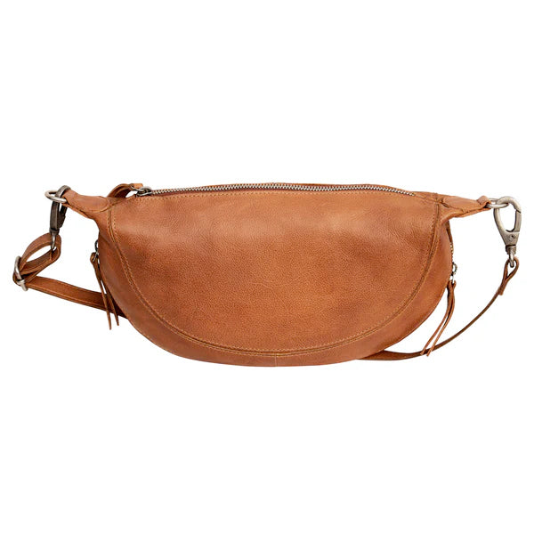 Crosby Leather Crossbody in Cognac