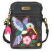 Hummingbird A CellPhone Crossbody in Navy by Chala