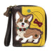 Corgi Zip-Around Wallet in Mustard by Chala