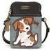 Jack Russell CellPhone Crossbody in Blue Gray by Chala