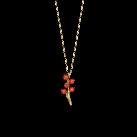 Winterberry 16 Inch Adjustable Dainty Pendant Necklace by Michael Michaud